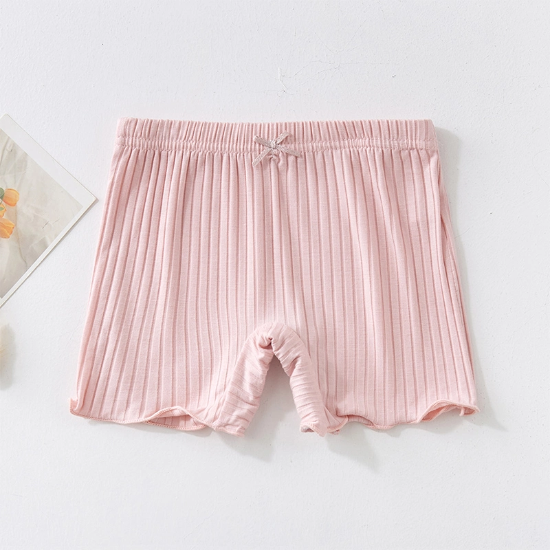 Summer Comfortable Panties Simple Striped Texture Cute Bow-Knot Seamless Children′ S Underwear