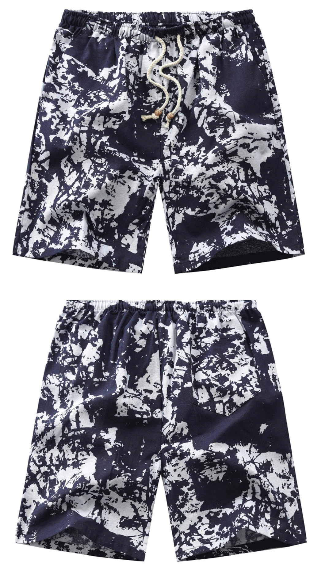 Men Blue Casual Short Pants Male Breathable Swim Beach Shorts Trunks