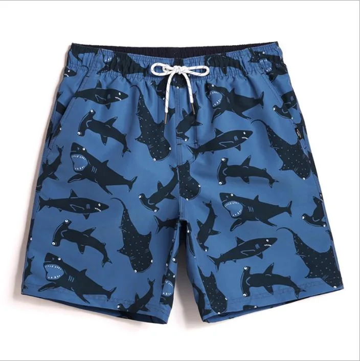 Men′s Fashion Short Five-Point Shorts Men′s Beach Trousers Large Size Swimming Striped Dry Pants