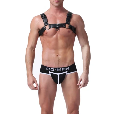 Jockstrap Thong Mens 섹시한 Jockstrap Gay를 착용하는 맞춤형 가죽 통기성 남성